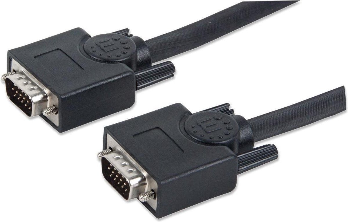 Manhattan 312776 VGA kabel 10 m VGA (D-Sub) Zwart