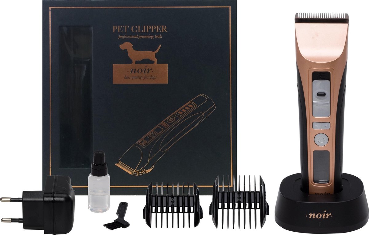 Pet clipper noir de luxe hondentondeuse 7W