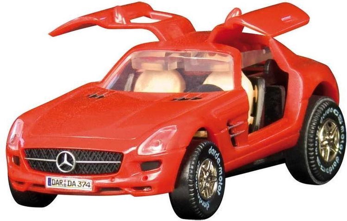 Darda Racebaan auto sportwagen AMG Mercedes SLS+ extra stop en go motor