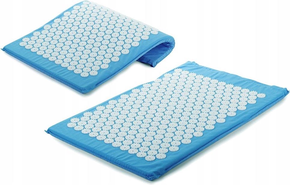 Accupressuur Spijkermat - Yoga / Accupressure Yantra Fitness Sport Massage Mat Pad - Massagemat Blauw