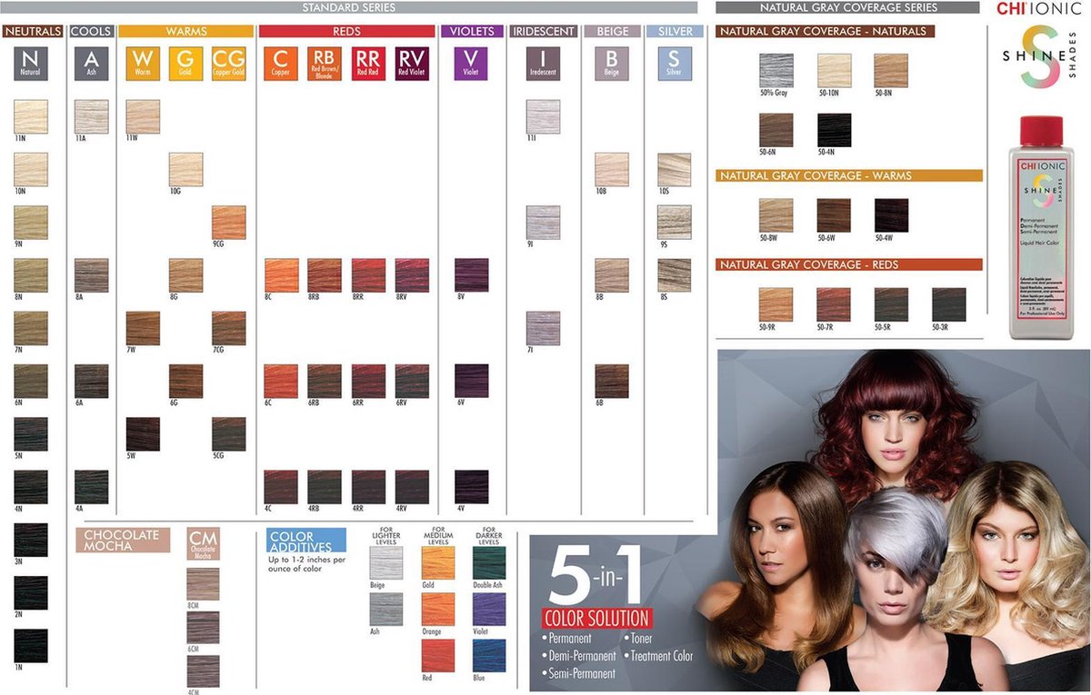 Chi Ionic Shine Shades Liquid Color - 6V