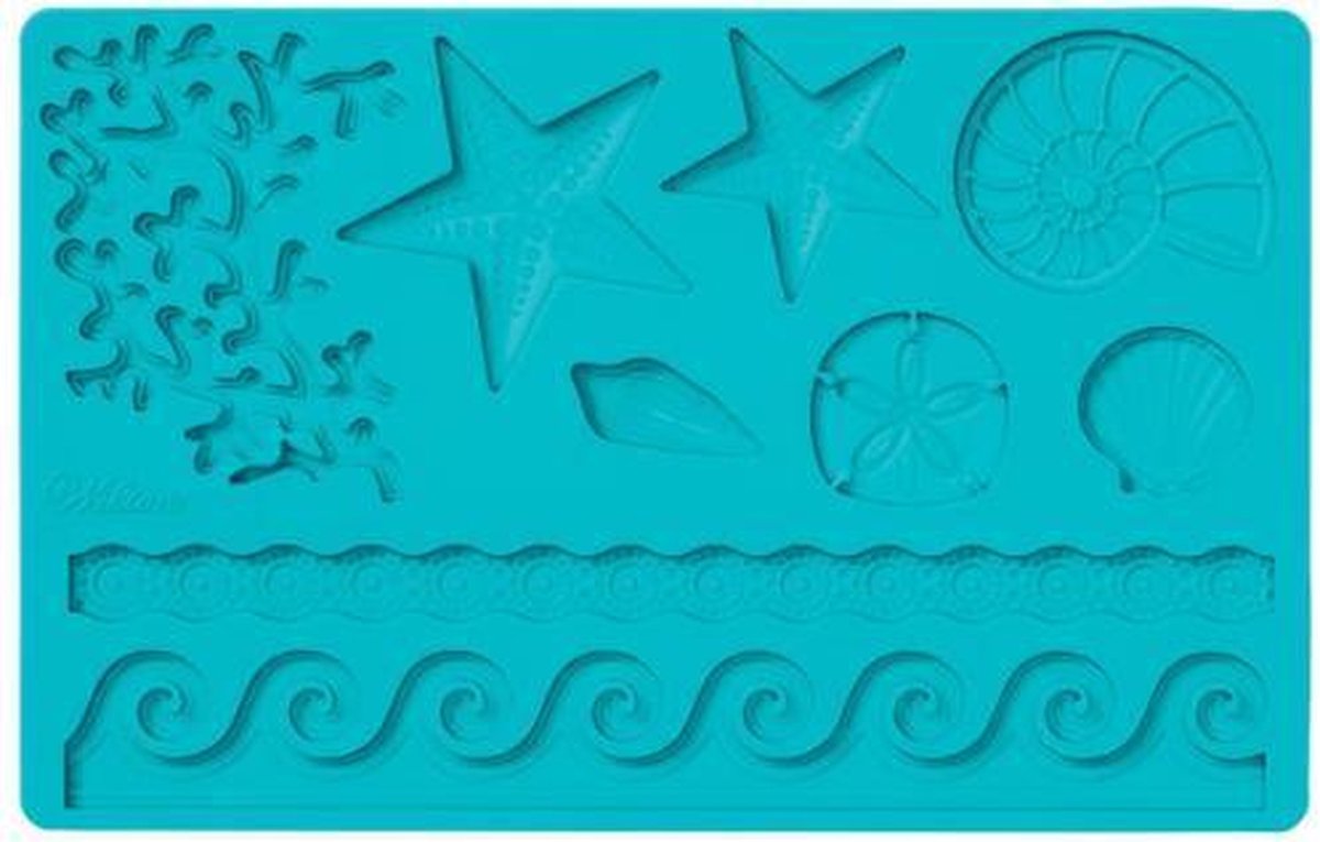 Siliconen mal - Sea Life Designs / zee / oceaan motief - Wilton