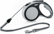 Flexi New Comfort Koord - Hondenriem - Grijs - M - 5 m