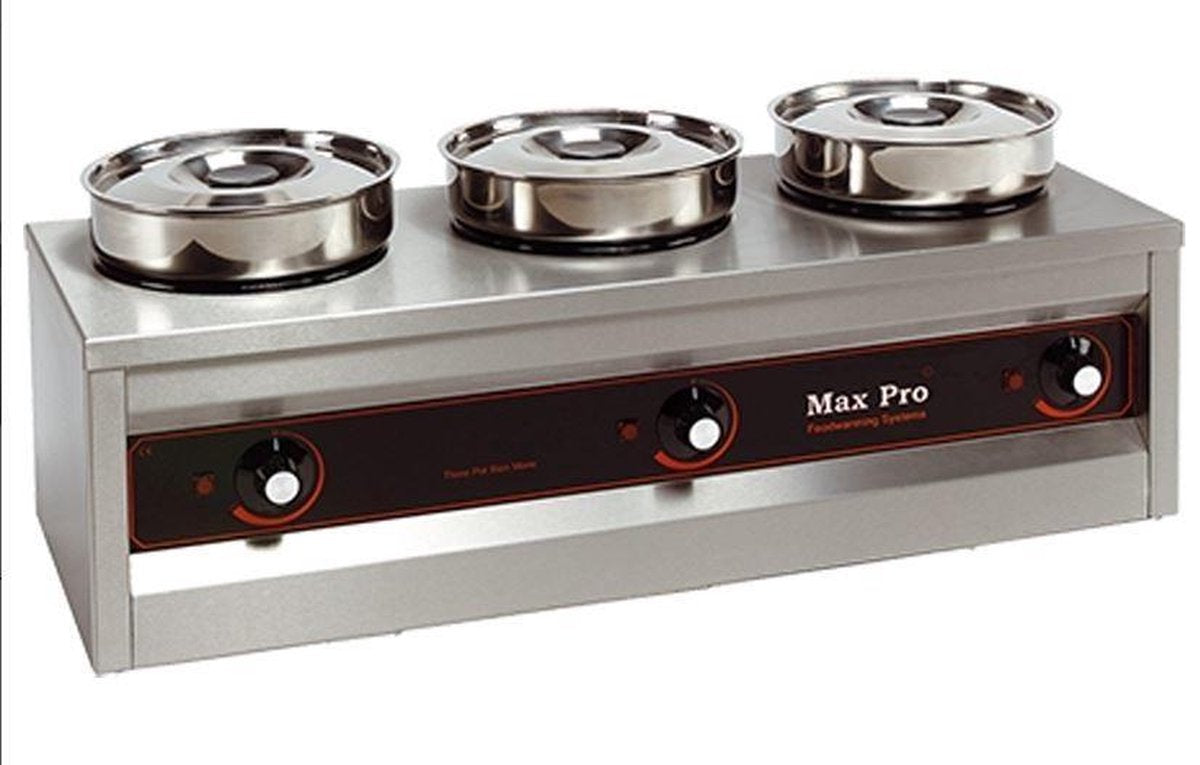 MaxPro foodwarmer - 3 pannen