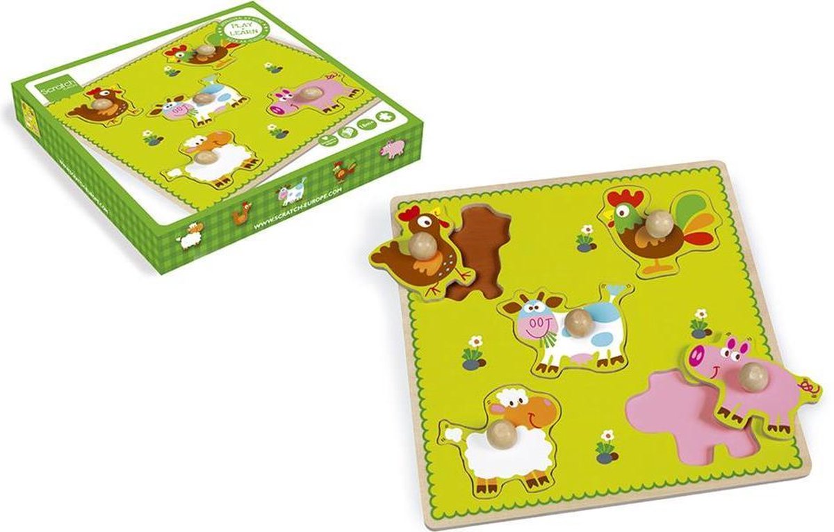 Scratch Preschool Knoppuzzel - Boerderij