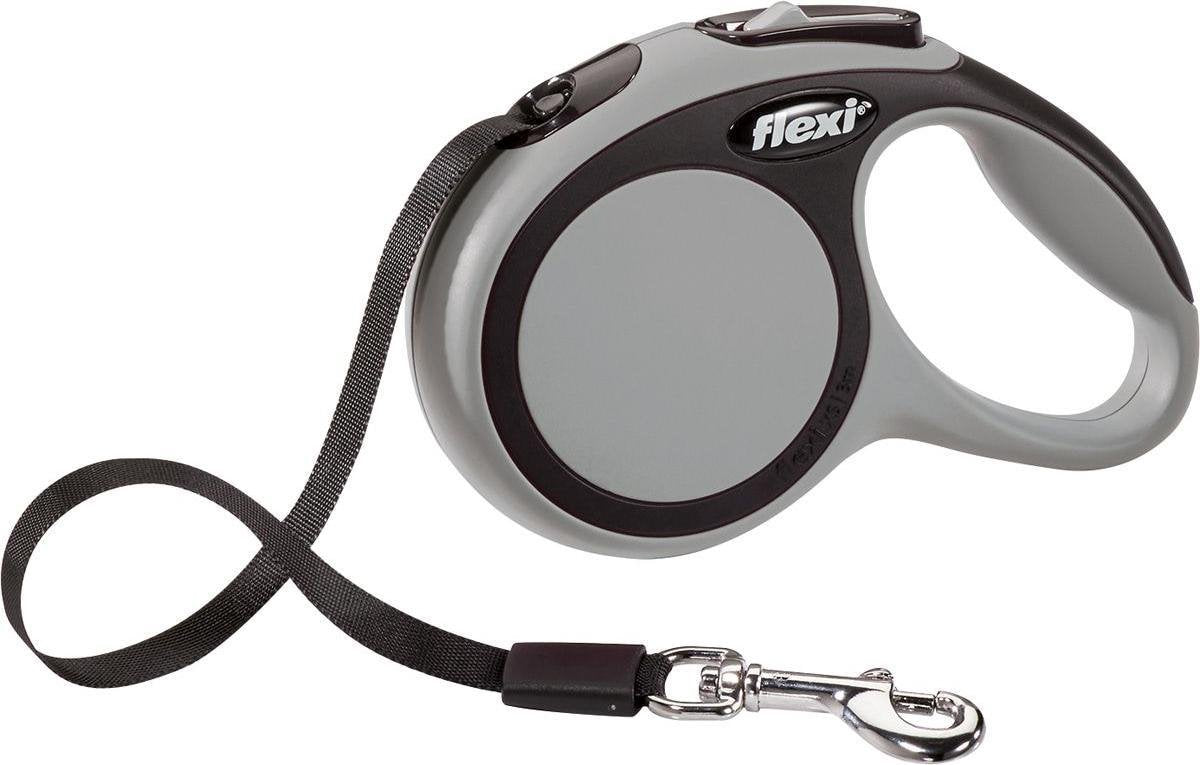 Flexi New Comfort Tape - Hondenriem - Grijs - XS - 3 m