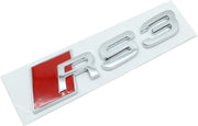 RS3 Audi embleem - badge - Logo - S3 - auto - Chroom