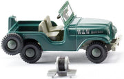 Wiking Miniatuurjeep W&w Holzbau 1:87 Groen