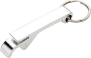 Bieropener Sleutelhanger - Flesopener - Verschillende kleuren | Kleur: Zilver