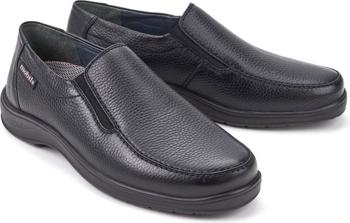 Mobils by Mephisto EWALD Heren Instapper - Extra Breed - Zwart - Maat 43.5