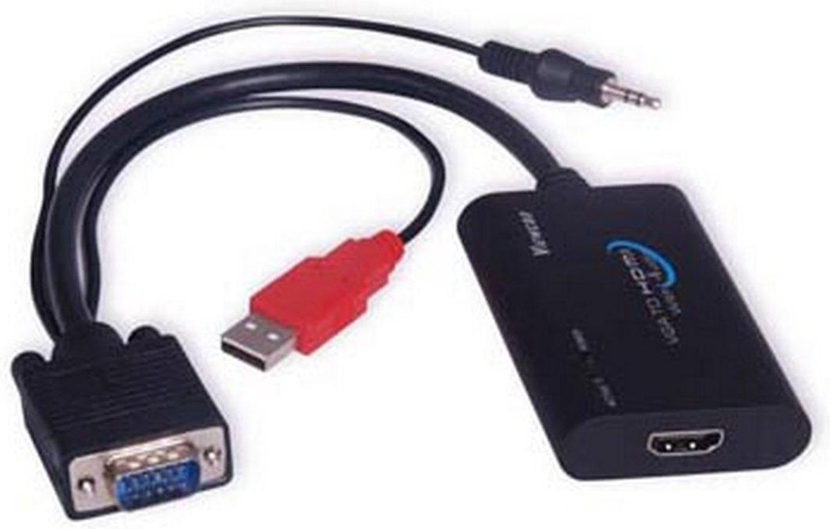 DELTACO VGA-HDMI5 VGA naar HDMI adapter