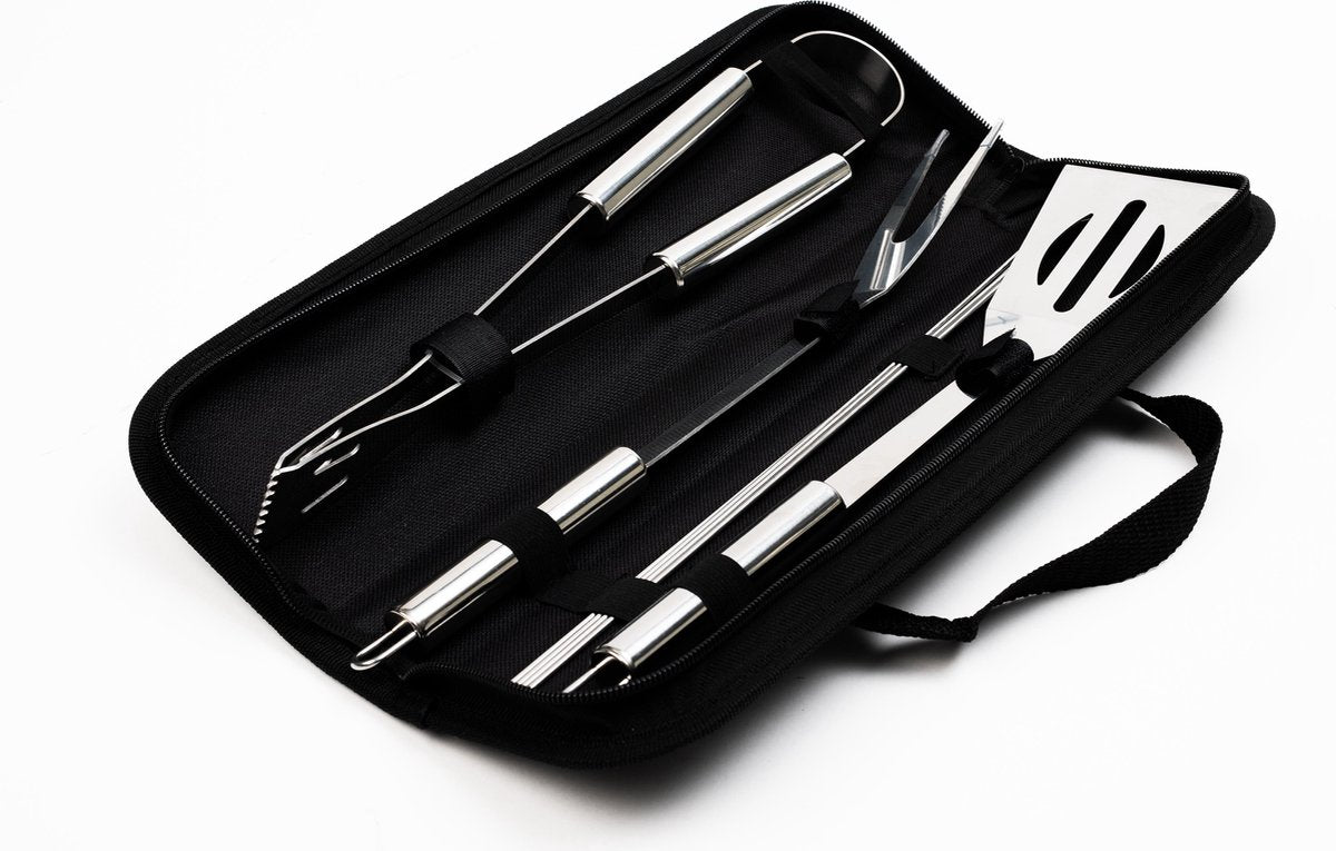 CuisiNoon® BBQ Accessoires set - Incl. opberghoes - BBQ Set met BBQ tang