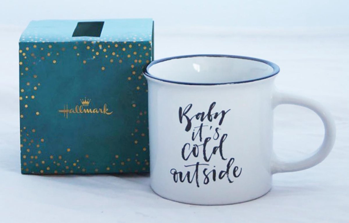 Beker - Hallmark - Emaille-look - Baby it's cold outside