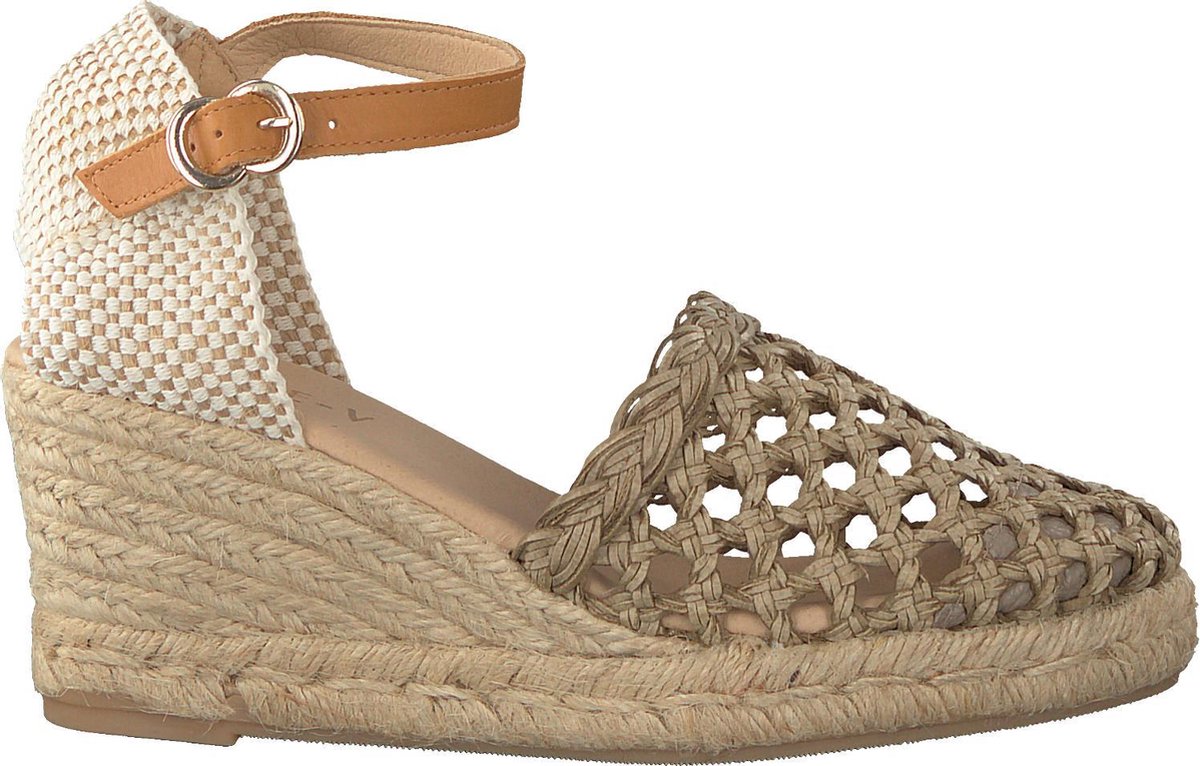 Notre-V Leja10 Espadrilles - Met Sleehak - Dames - Taupe - Maat 36