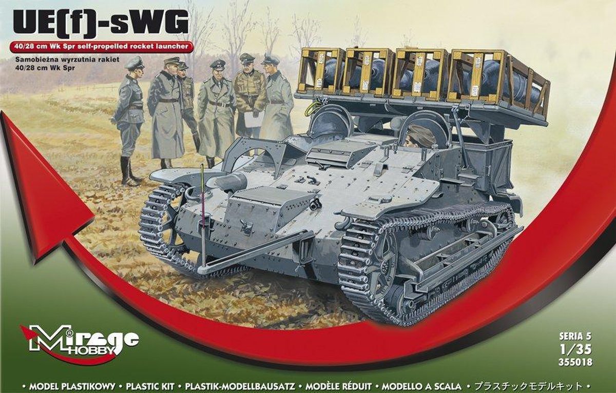 Mirage  UE-sWG 40-28 cm Wk Spr mobile rocket launcher + Ammo by Mig lijm