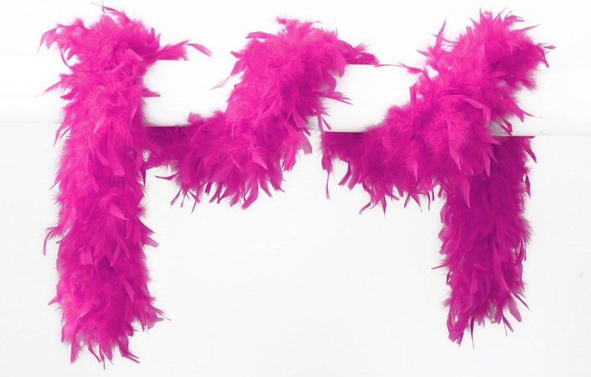 Boa neon roze 65gr en 180cm lang