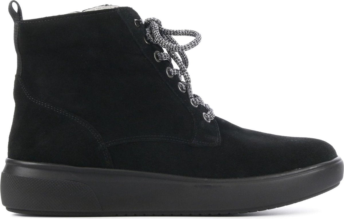 Waldlaufer Vrouwen Suède  Enkellaarsjes / Laarzen / Damesschoenen 763701 - Zwart - maat 37