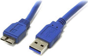 Techly 1.0m USB 3.0 A-Micro B M/M USB-kabel 1 m USB 3.2 Gen 1 (3.1 Gen 1) USB A Micro-USB B Blauw