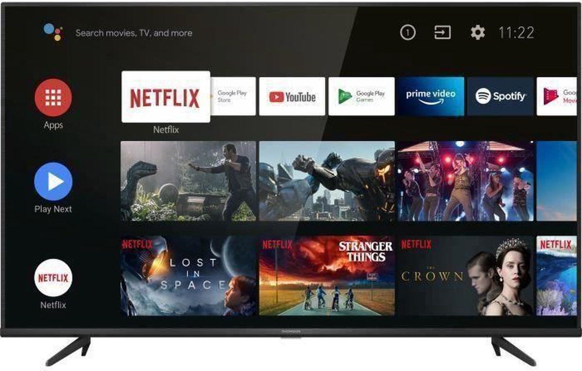THOMSON 43UG6430 - UHD 4K LED TV - 43 '' (108cm) - HDR 10 - Android TV 9.0 - 2 x HDMI - Energieklasse A +