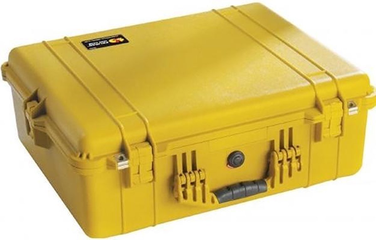 Peli Case   -   Camerakoffer   -   1600    -  Geel   -  excl. plukschuim  61