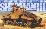 Asuka Sherman III Direct Vision Type w/Early "VVSS" Suspension + Ammo by Mig lijm