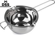Donkersstuff - Smeltpan RVS - Au Bain Marie pan - Zilver - Metaal - Smelten