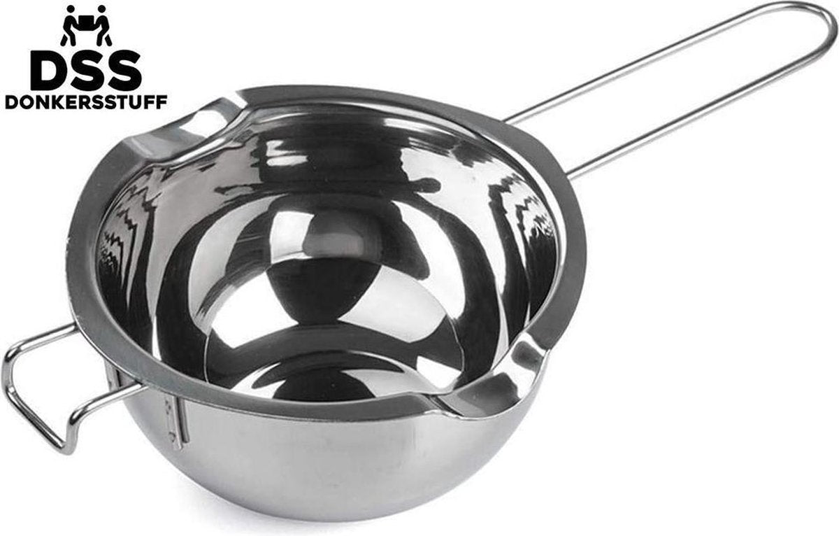 Donkersstuff - Smeltpan RVS - Au Bain Marie pan - Zilver - Metaal - Smelten