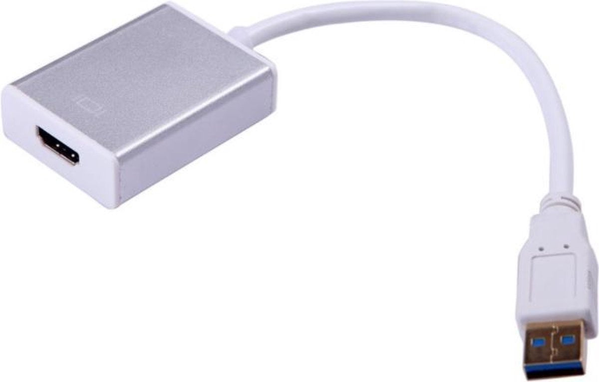 Coretek USB3.0 naar HDMI adapter / wit - 0