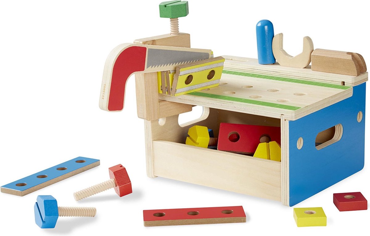 Melissa & Doug Houten Werkbank Hamer Zaag - 32 delig