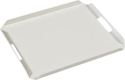 Nancy's Mecca Dienblad - Serving Tray - Met Handvat - Aluminium - Wit - 50 x 40 cm