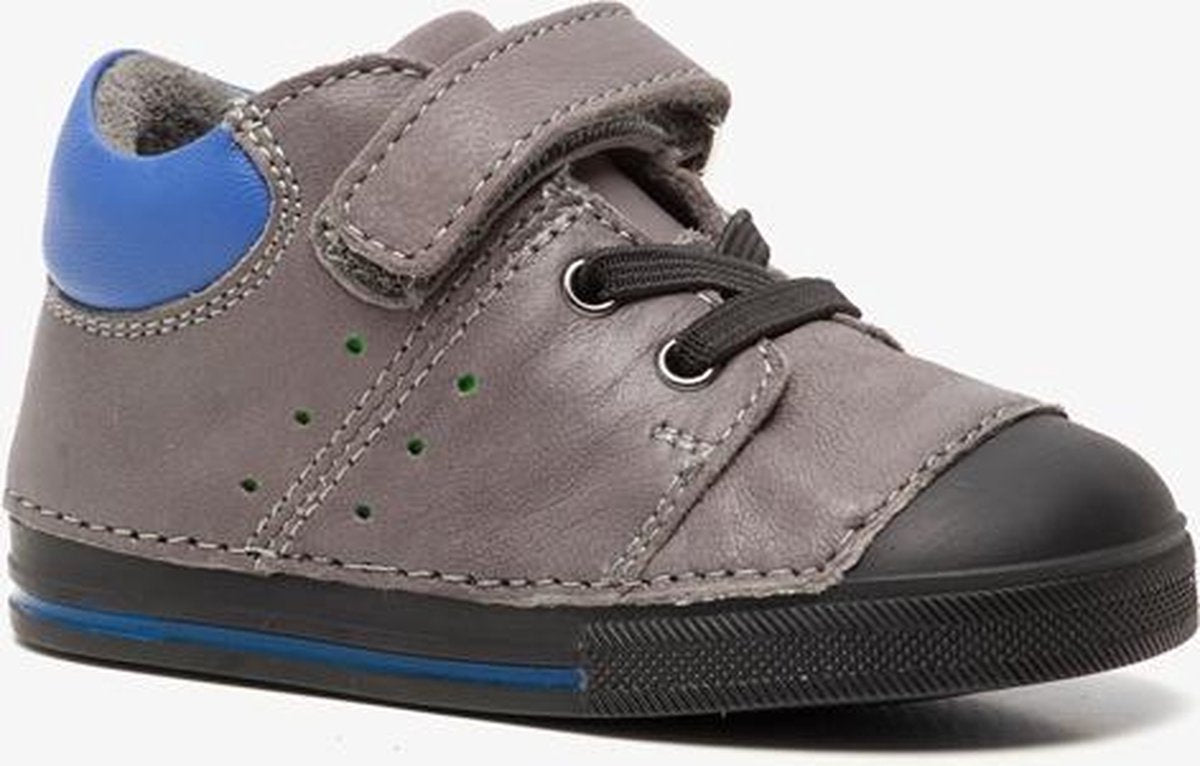 Groot leren babyschoenen - Grijs - Maat 20