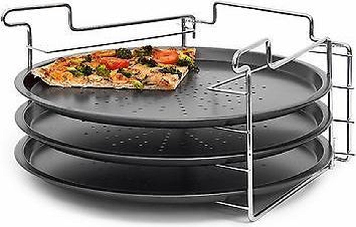 Pizzarek oven voor 3 pizza's Ø 30 cm