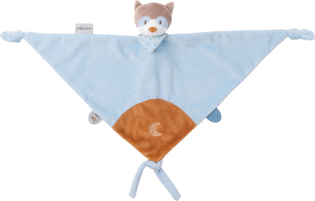 Nattou Wasbeer Bob - Maxi Doudou Knuffeldoek - 60 x 40 cm