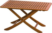 ARC Marine teakhouten inklapbare Tafel Menorca - 3 posities - 110 x 70 cm
