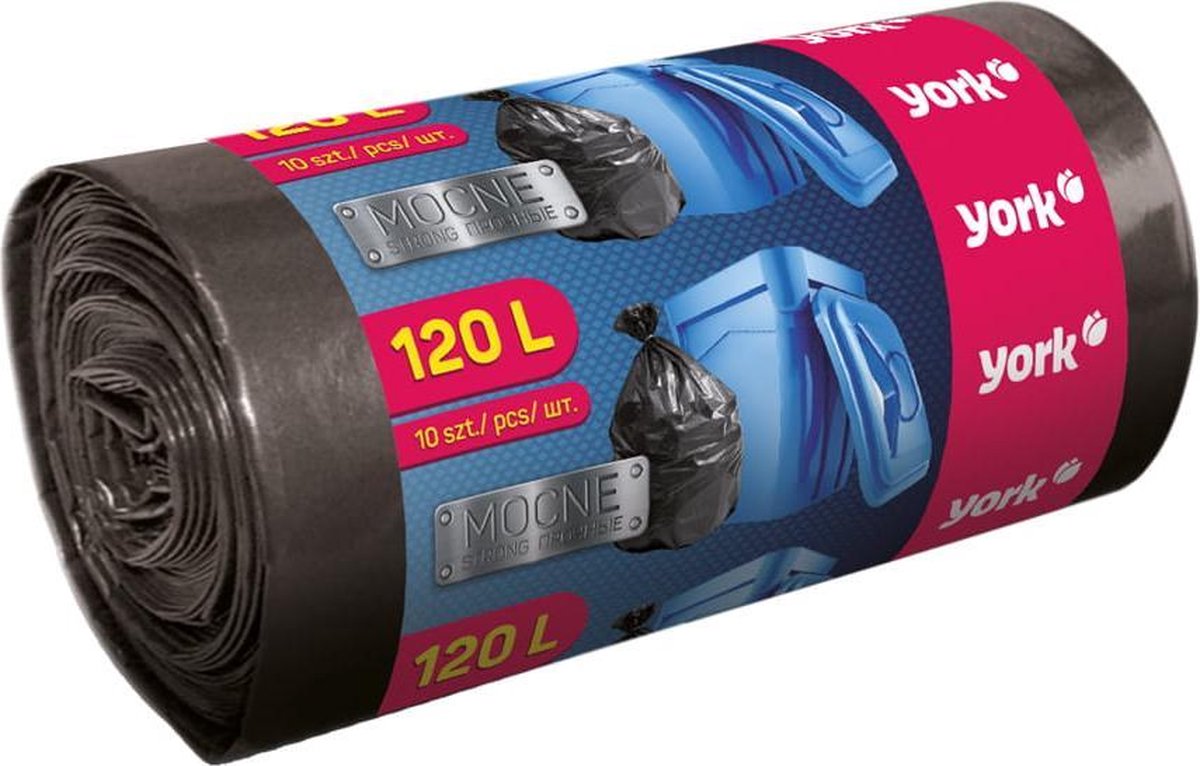 Vuilniszakken Afvalzakken | Inhoud 120l | 5 rollen = 50 zakken | Voordeelverpakking | 105 x 70 cm