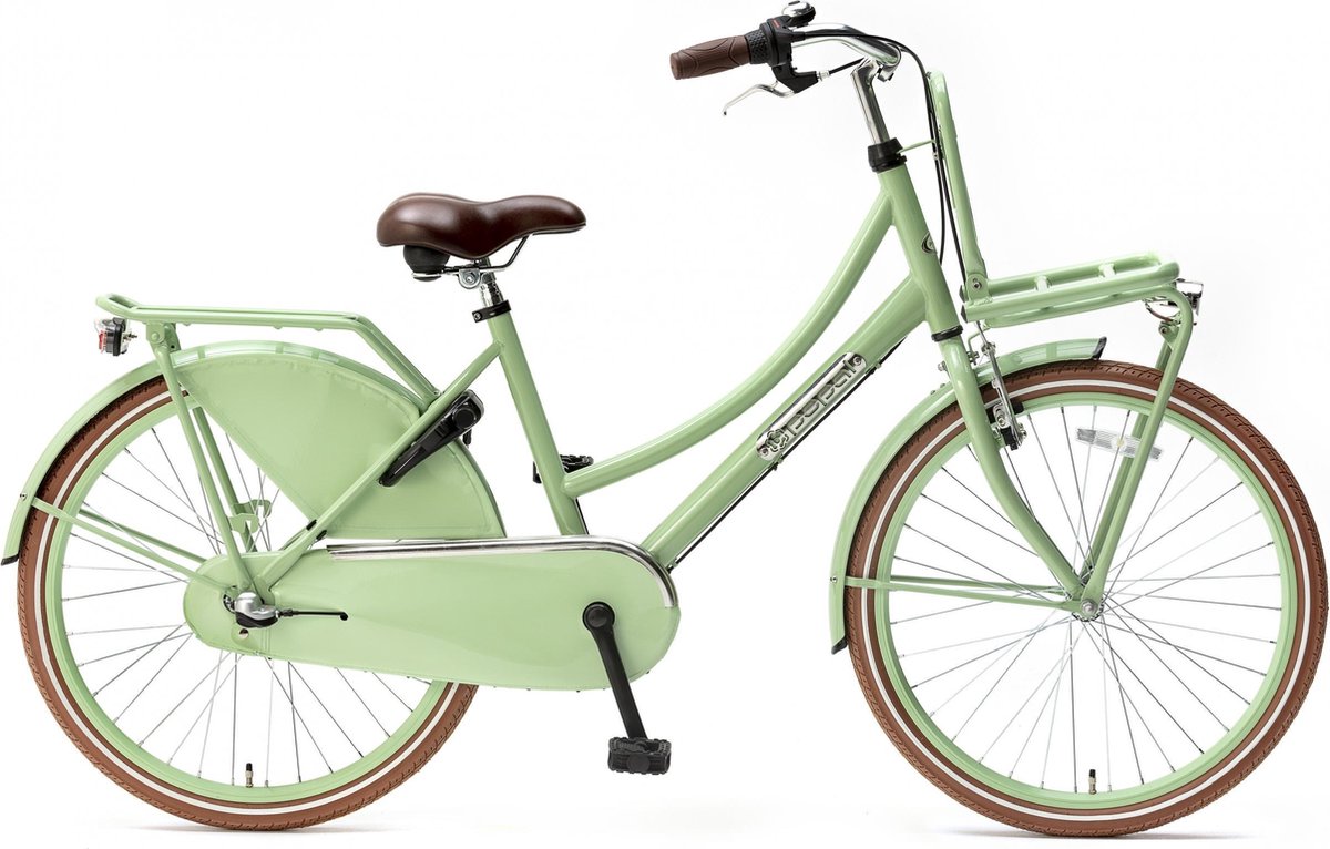 Popal Daily Dutch Basic+ Kinderfiets - 24 inch - 3 versnellingen - Groen