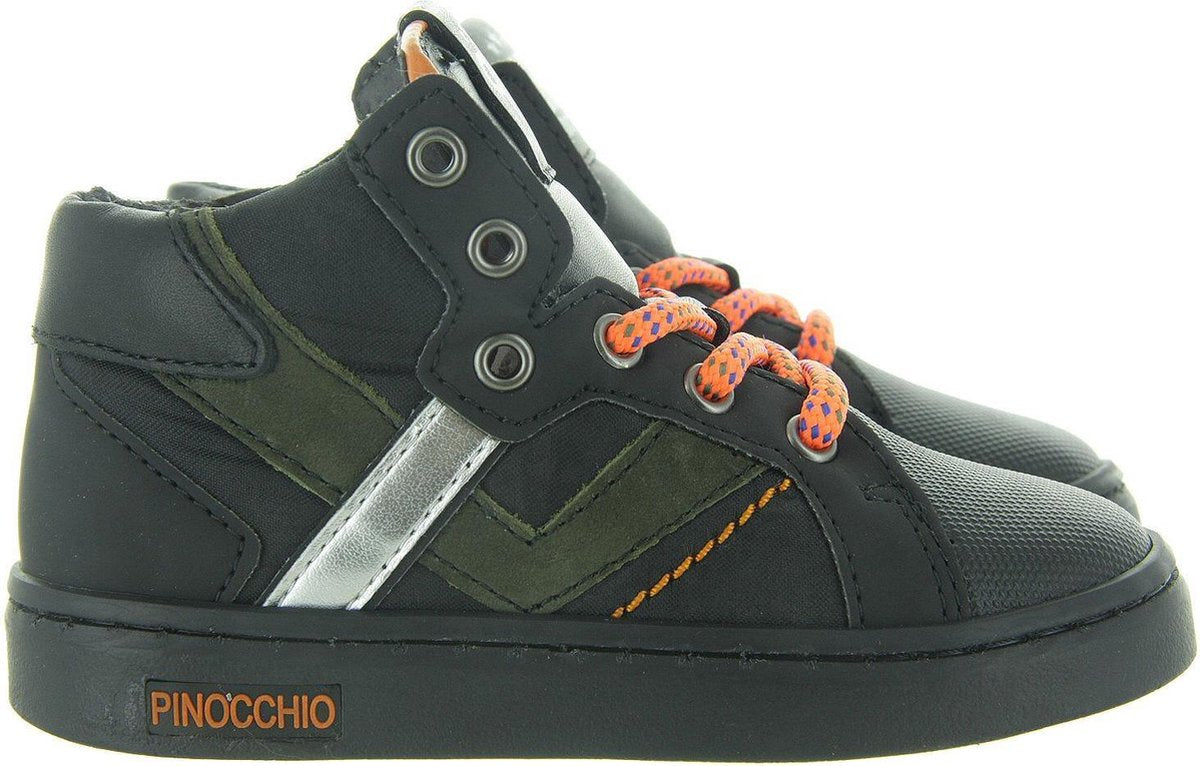 Zwarte Veterschoenen - P1174 Jongens - Pinocchio