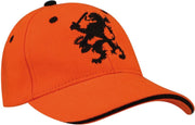 Set van 2x stuks oranje Nederland supporter pet/cap met leeuw voor kinderen -  EK / WK / Koningsdag - Baseball petjes