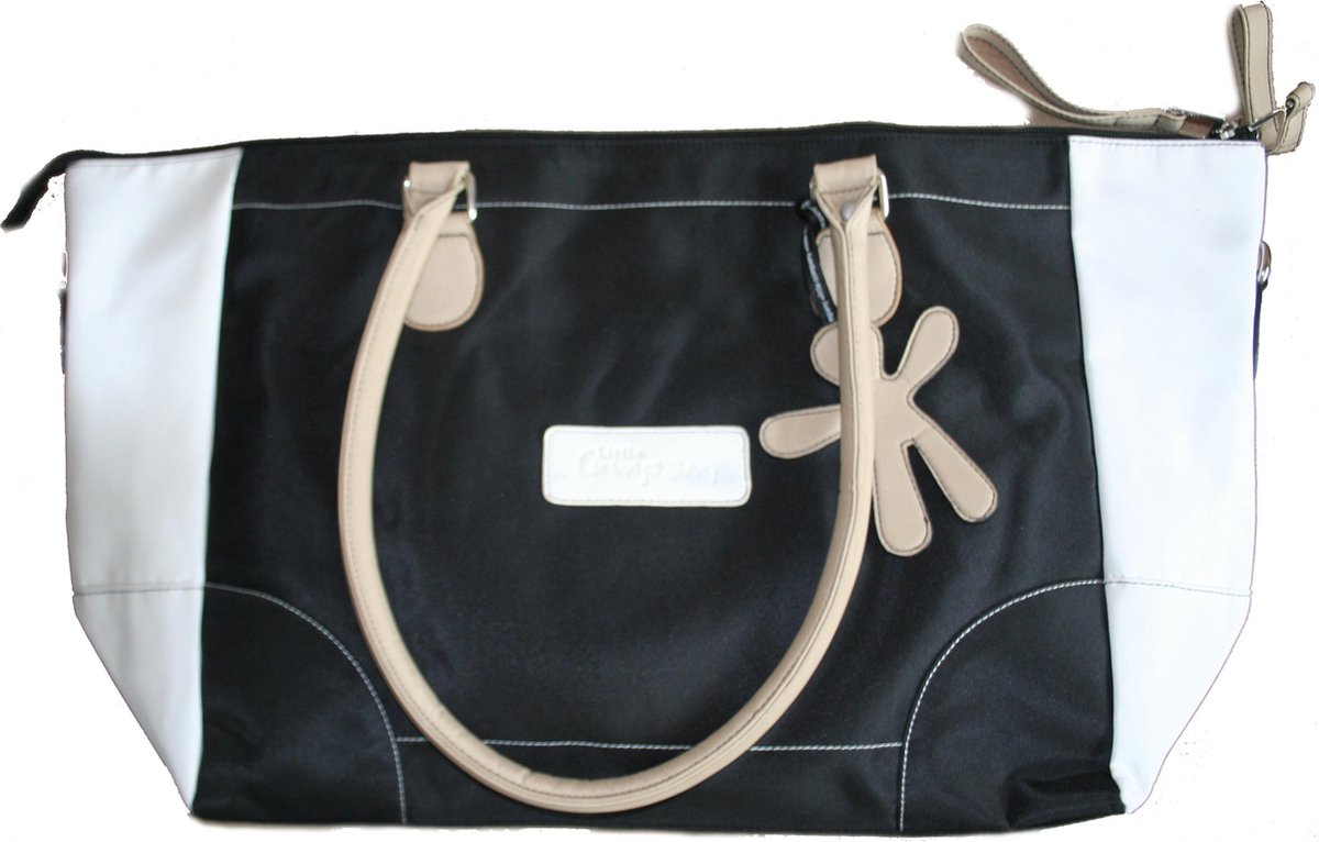 Little Company Twist Luiertas - Zwart/Bruin/Wit