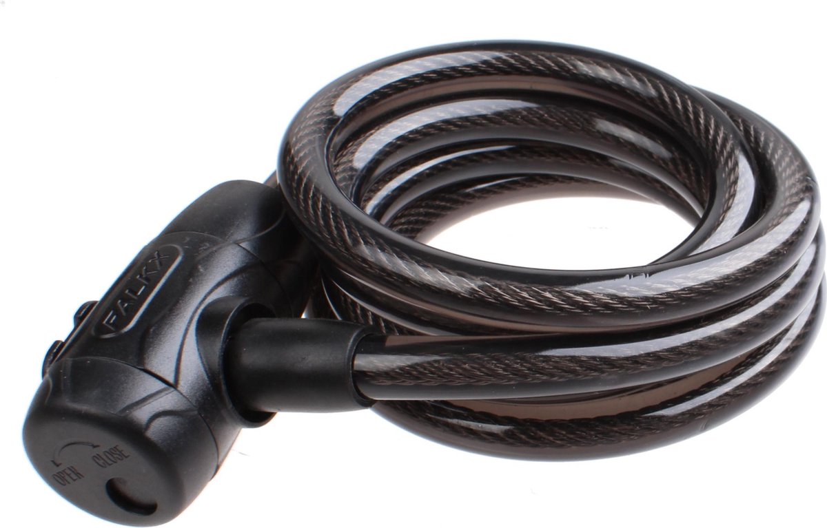 Falkx Krulkabelslot Met Houder 1800 X 10 Mm Zwart