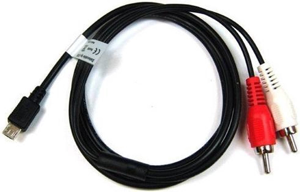 Muziekkabel compatibel met Micro USB - RCA
