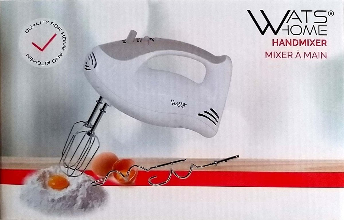 Handmixer 200W - 5 Snelheden - Mixer - Watshome - Turbofunctie