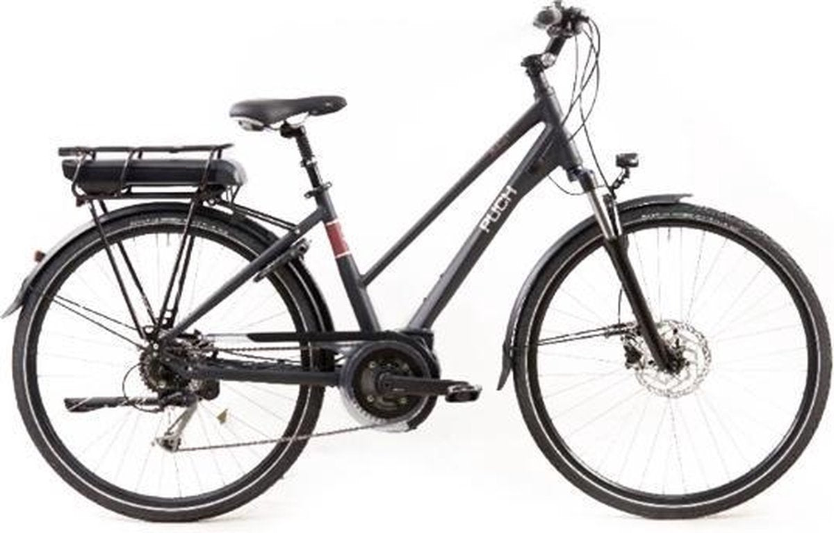 Puch Clubman 2 - Fiets (elektrisch) - Vrouwen - Matzwart - 45 cm