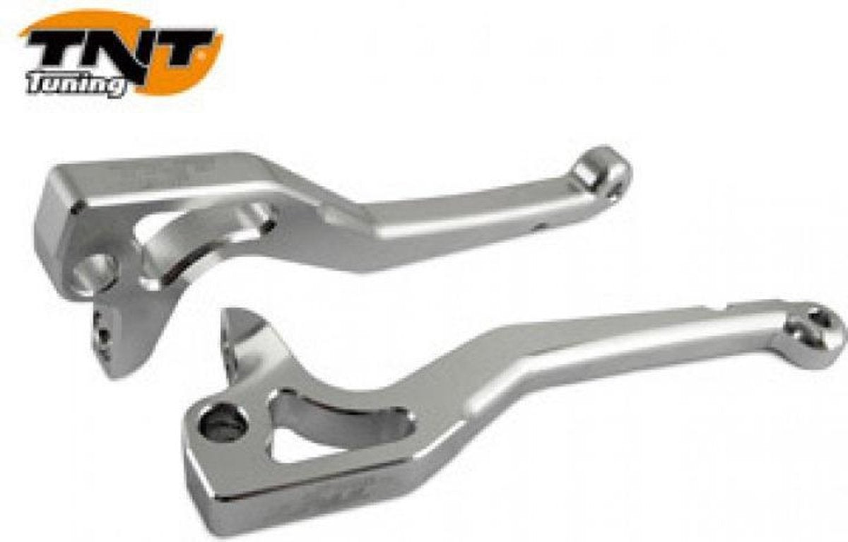 Remgreepset Yamaha Aerox "CNC" - zilver