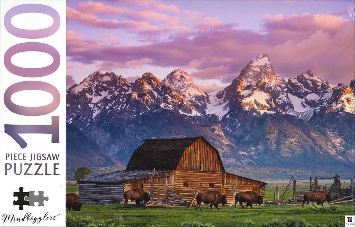 Puzzel - 1000 stukjes - Moulton Barn - Wyoming - USA - Hinkler