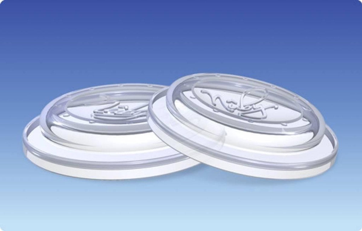 2 Afsluitdekseltjes in silicone voor flessen