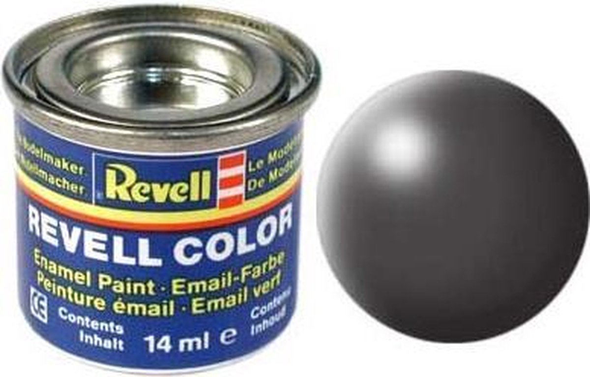 Revell #378 Dark Grey - Satin - RAL7012 - Enamel - 14ml Verf potje