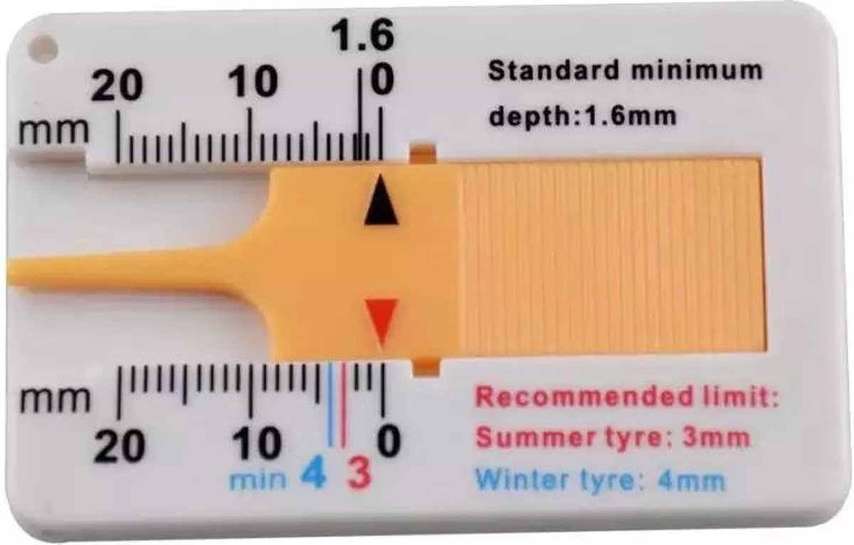 Banden profiel meter - Gereedschap voor het meten van de dikte van het bandenprofiel - Dieptemeter