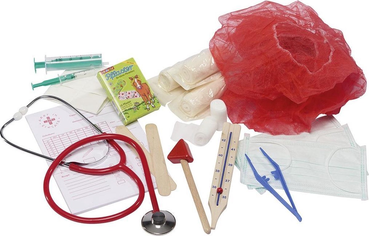 Glückskäfer Dokterskoffertje Met Accessoires 12-delig 25 Cm
