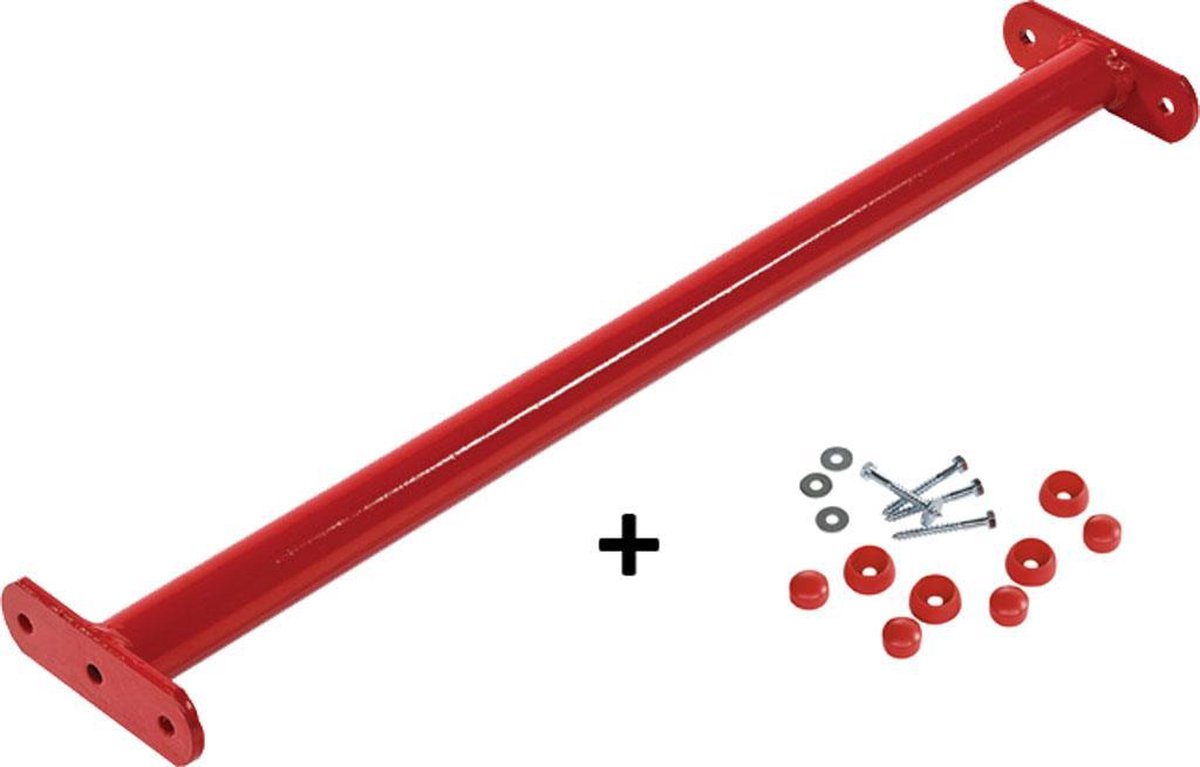 Duikelstang Rood 90cm + Bevestigingsmateriaal